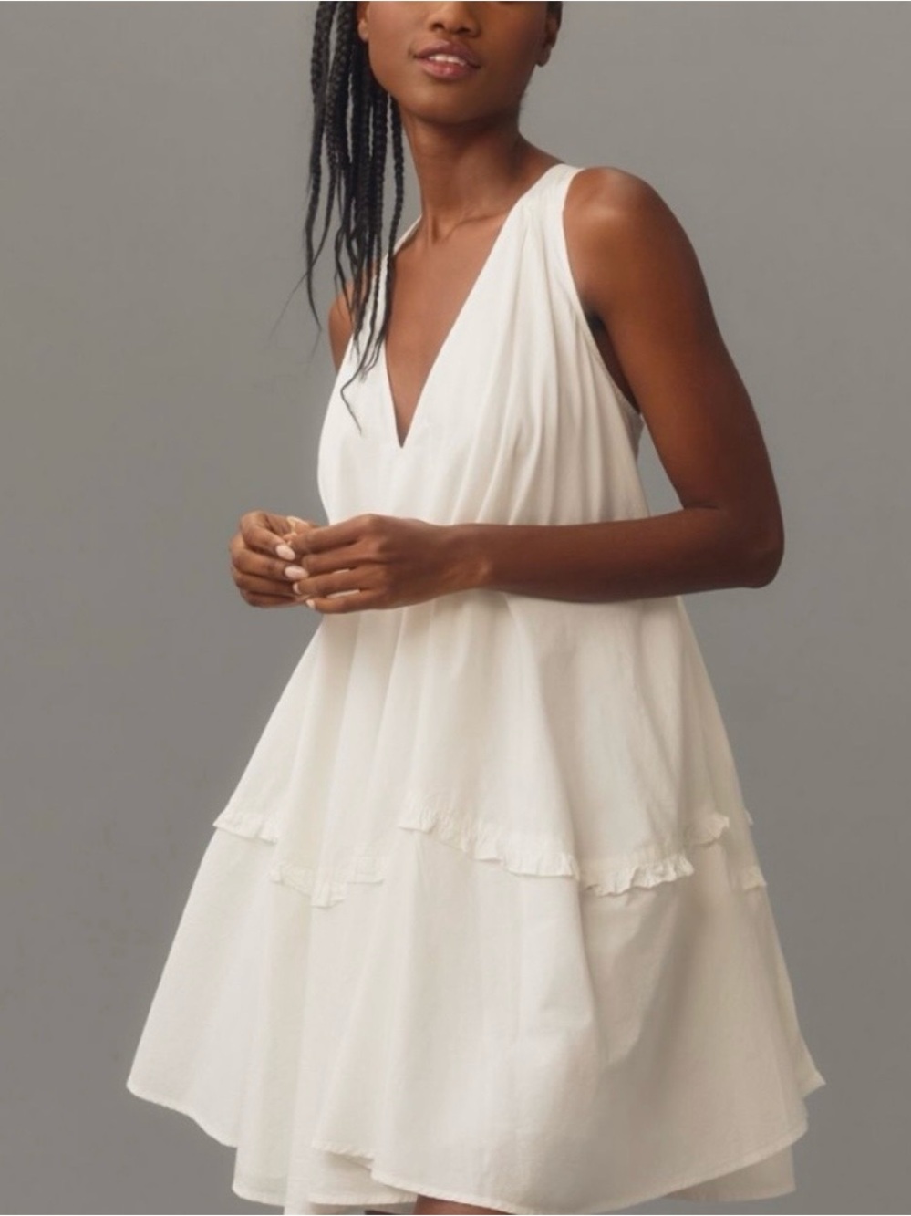 By Anthropologie V-Neck Swing Tunic Dress